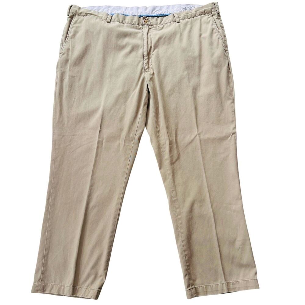 Polo Ralph Lauren Pants Mens Sz 48Bx30 Beige Chino Classic Fit Flat Front Preppy